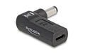Delock USB-C zu 5.5x2.1mm Adapter Buchse zu Stecker 90°, gewinkelt