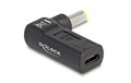 Delock USB-C zu 5.5x2.5mm Adapter Buchse zu Stecker 90°, gewinkelt