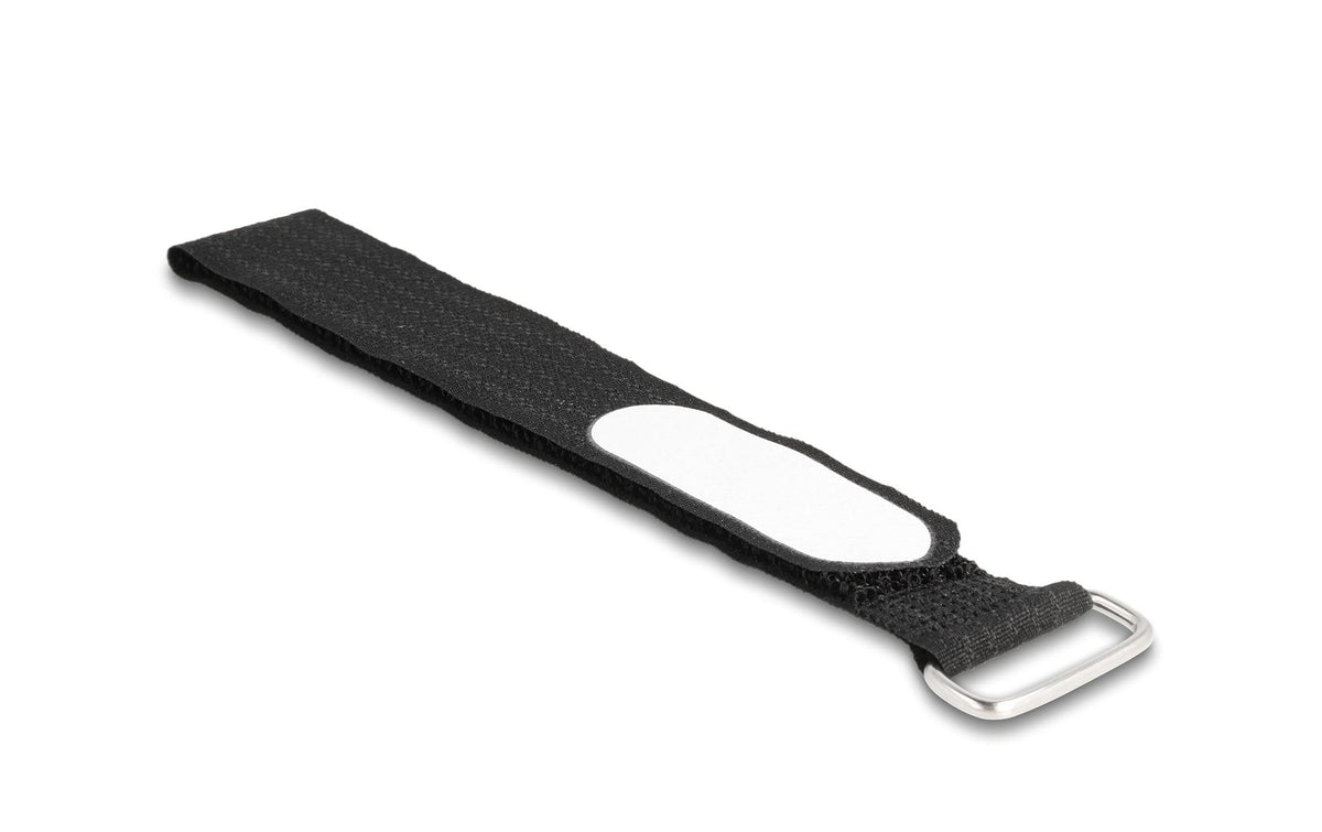 Delock Klett-Kabelbinder L:305 x B:25 mm mit Schlaufe & Beschriftungsfeld, 5 Stück