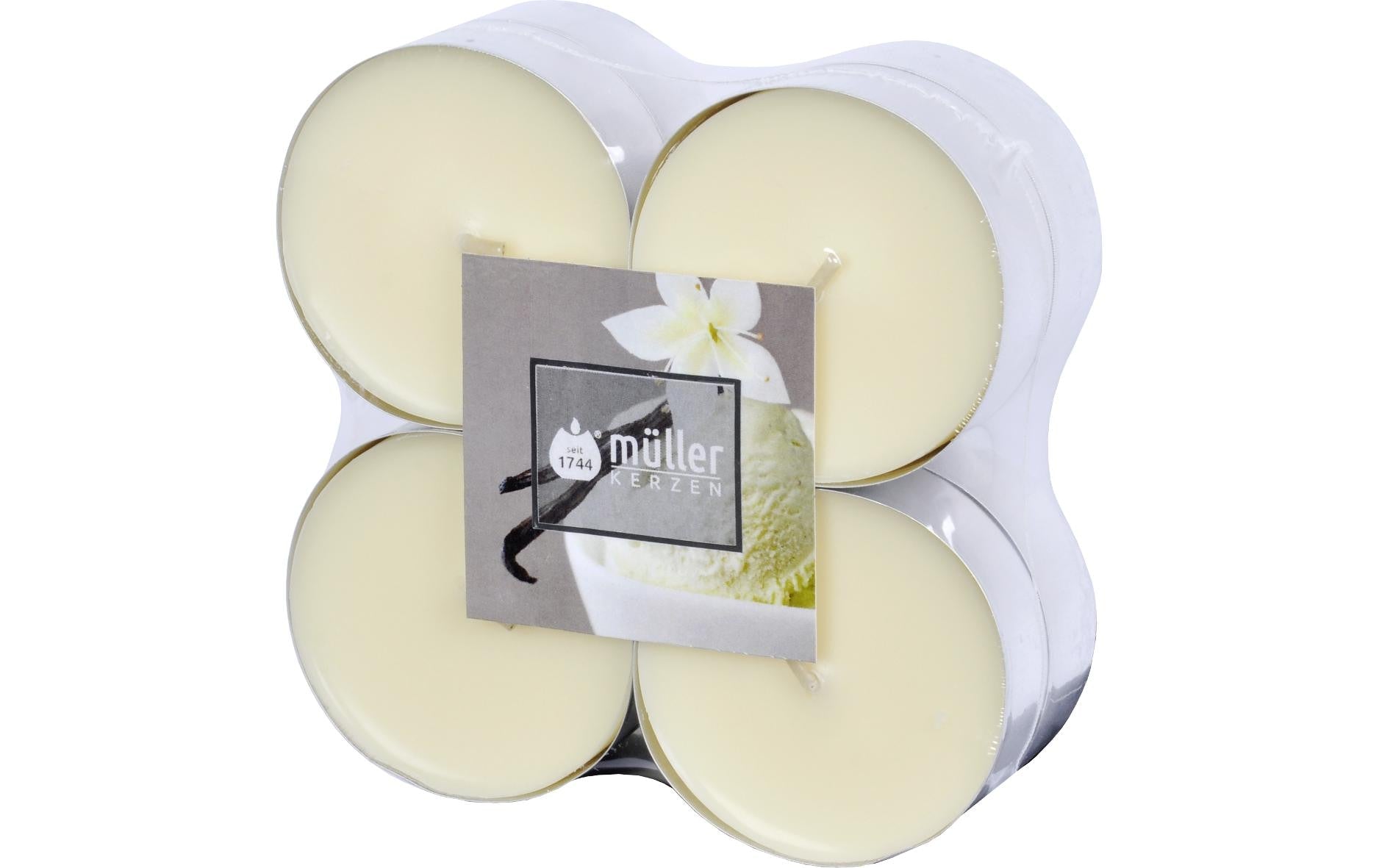Müller Teelichter Maxi in Aluhülse crème 2.2x5.7 cm