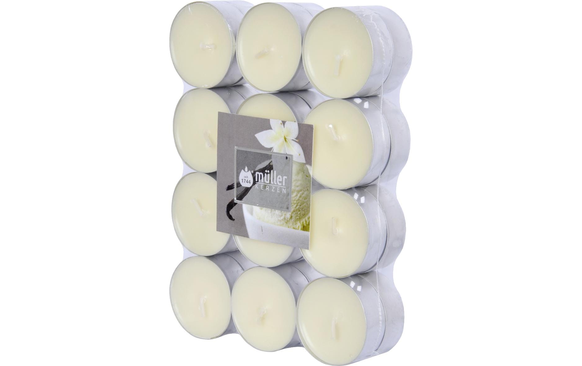 Müller Teelichter Duft Vanilla Dream crème 1.5x3.9 cm, in Aluhülse