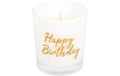 Müller Kerzenglas "Happy Birthday" orig. 6.5x5.5 cm