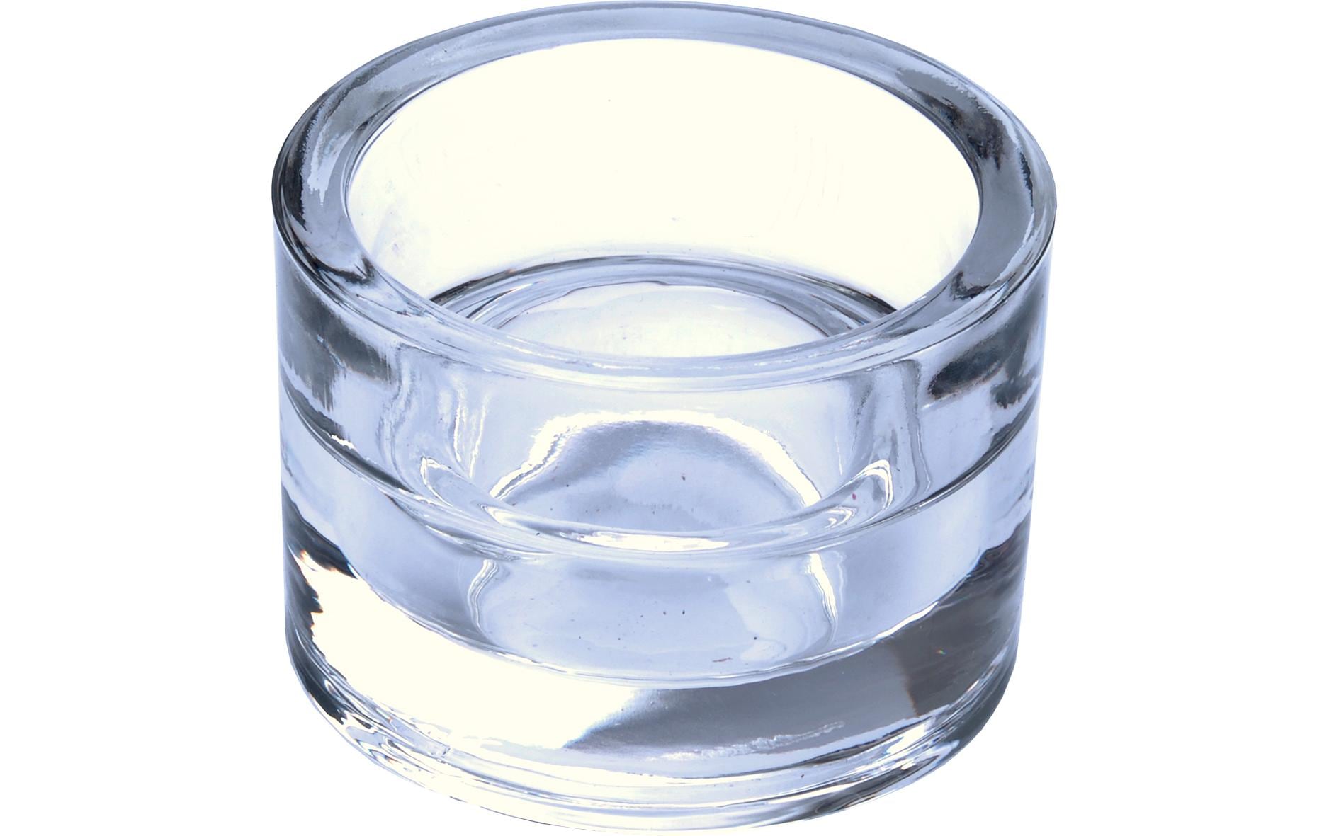Müller Glashalter für Tee-/Maxilicht glasklar 5.7x8.2 cm