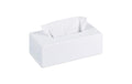 relaxdays Papiertuchspender Bambus, Weiss 8.5x13.5x24.5 cm (HxBxT)