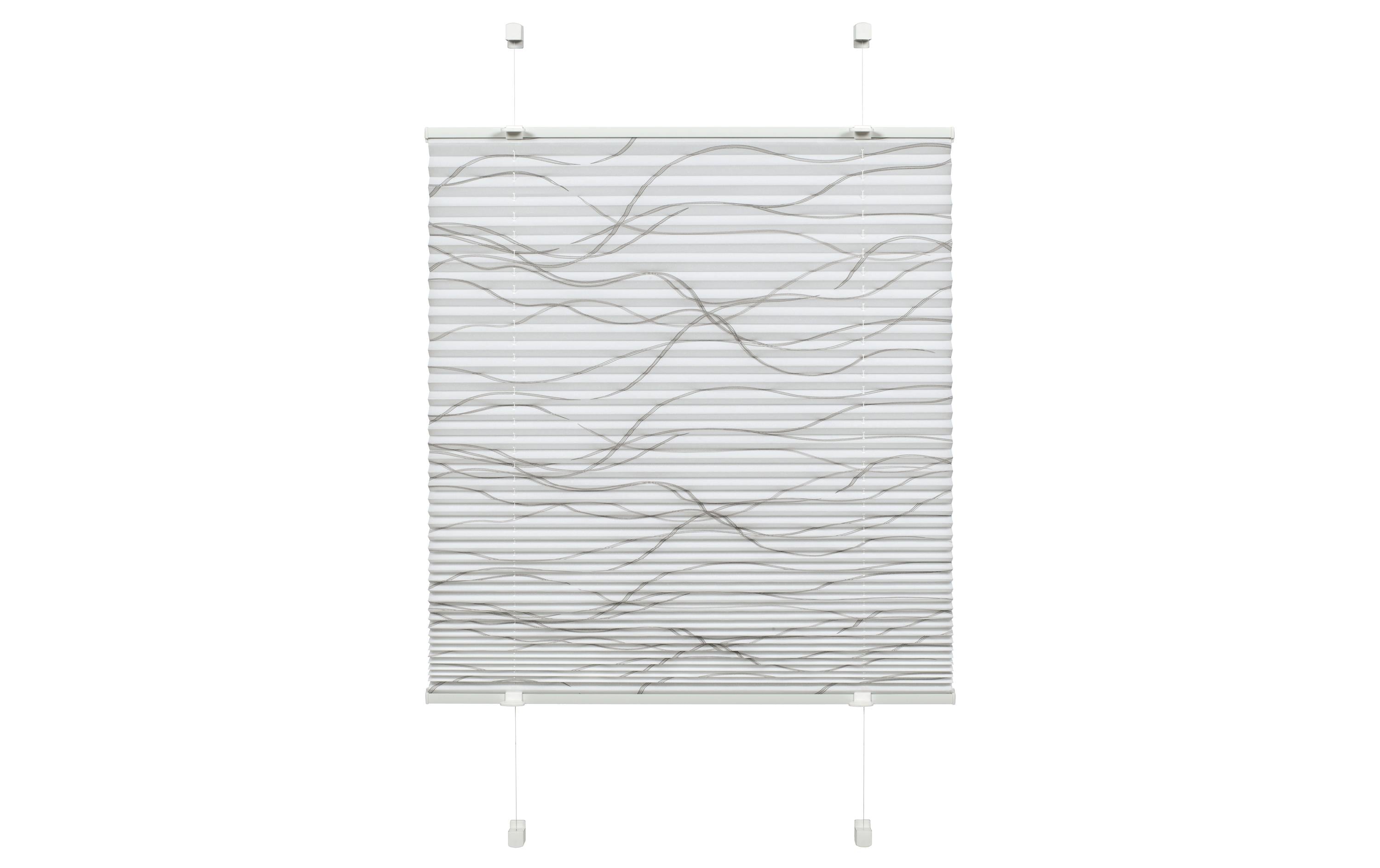 Gardinia EASYFIX Plissee Katy Wave Weiss 50 x 130 cm
