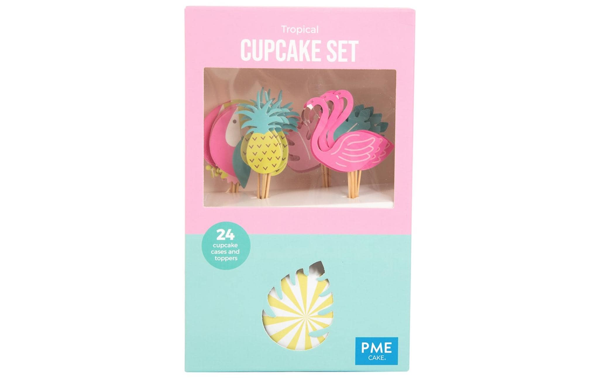 PME Cupcake Set - Tropical Für Cupcake und Muffin - 24 Stk