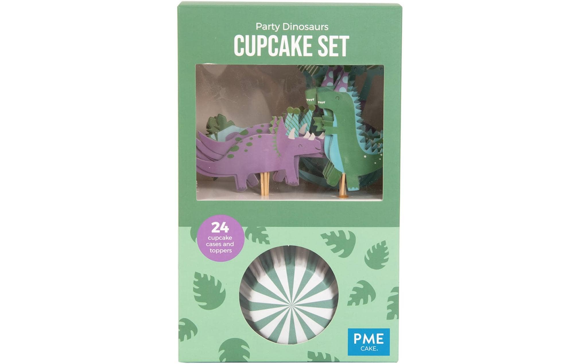 PME Cupcake Set - Party Dinosaurs Für Cupcake und Muffin - 24 Stk