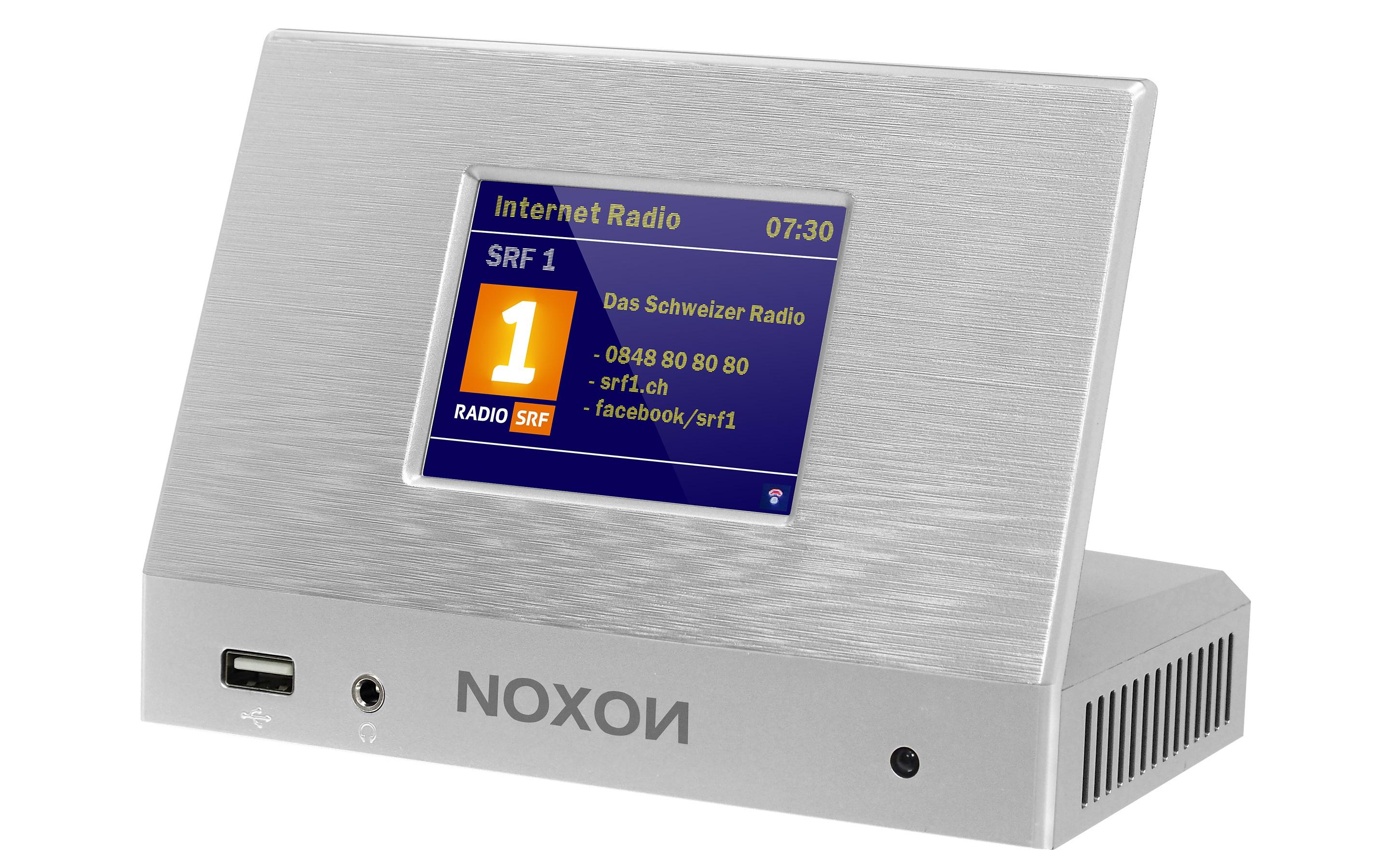 NOXON A120+, DAB+ & Internet Radio Adapter silber, Bluetooth, Spotify