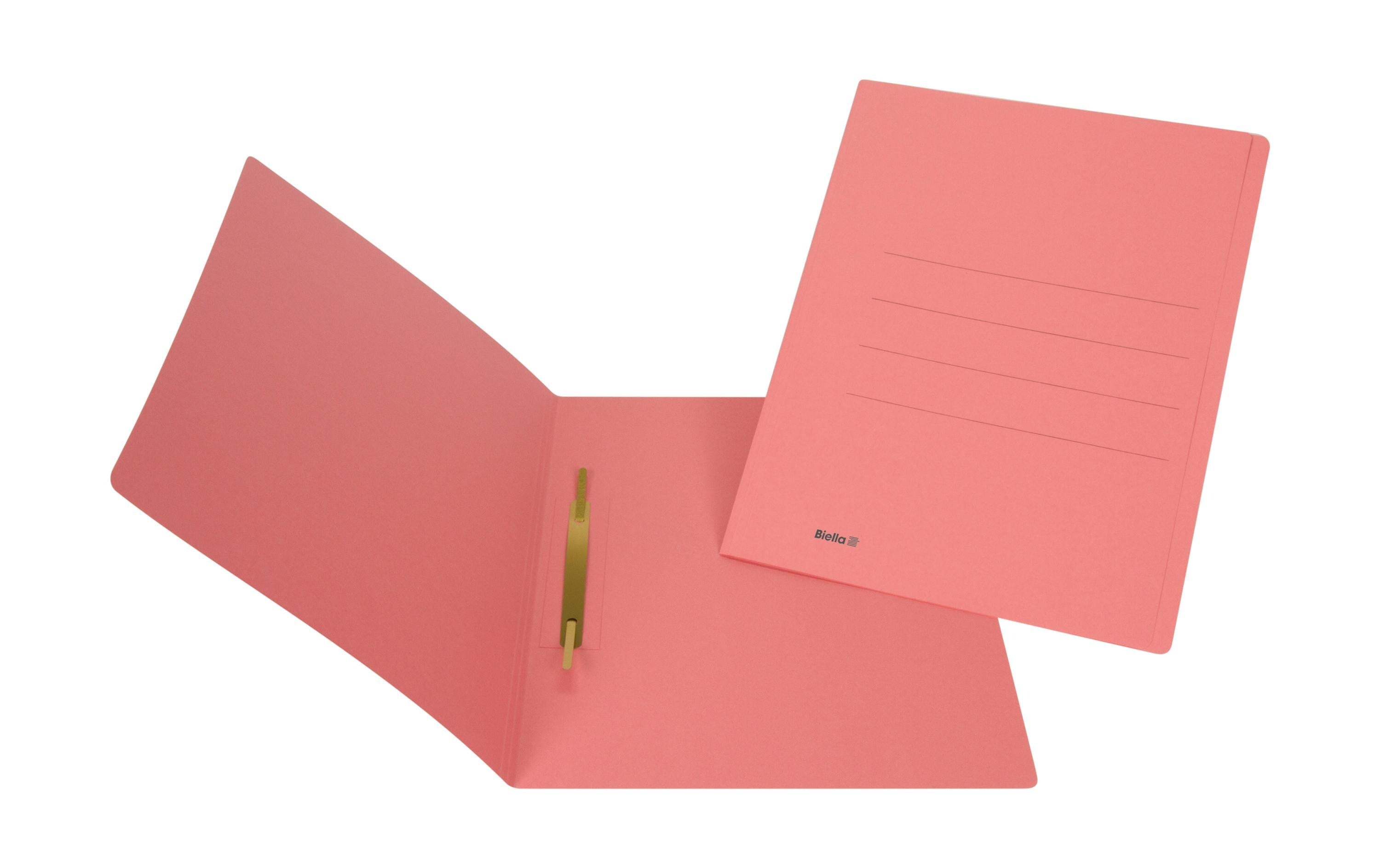 Biella Einlagemappen mit Heftmechanik rot, 50 Stk