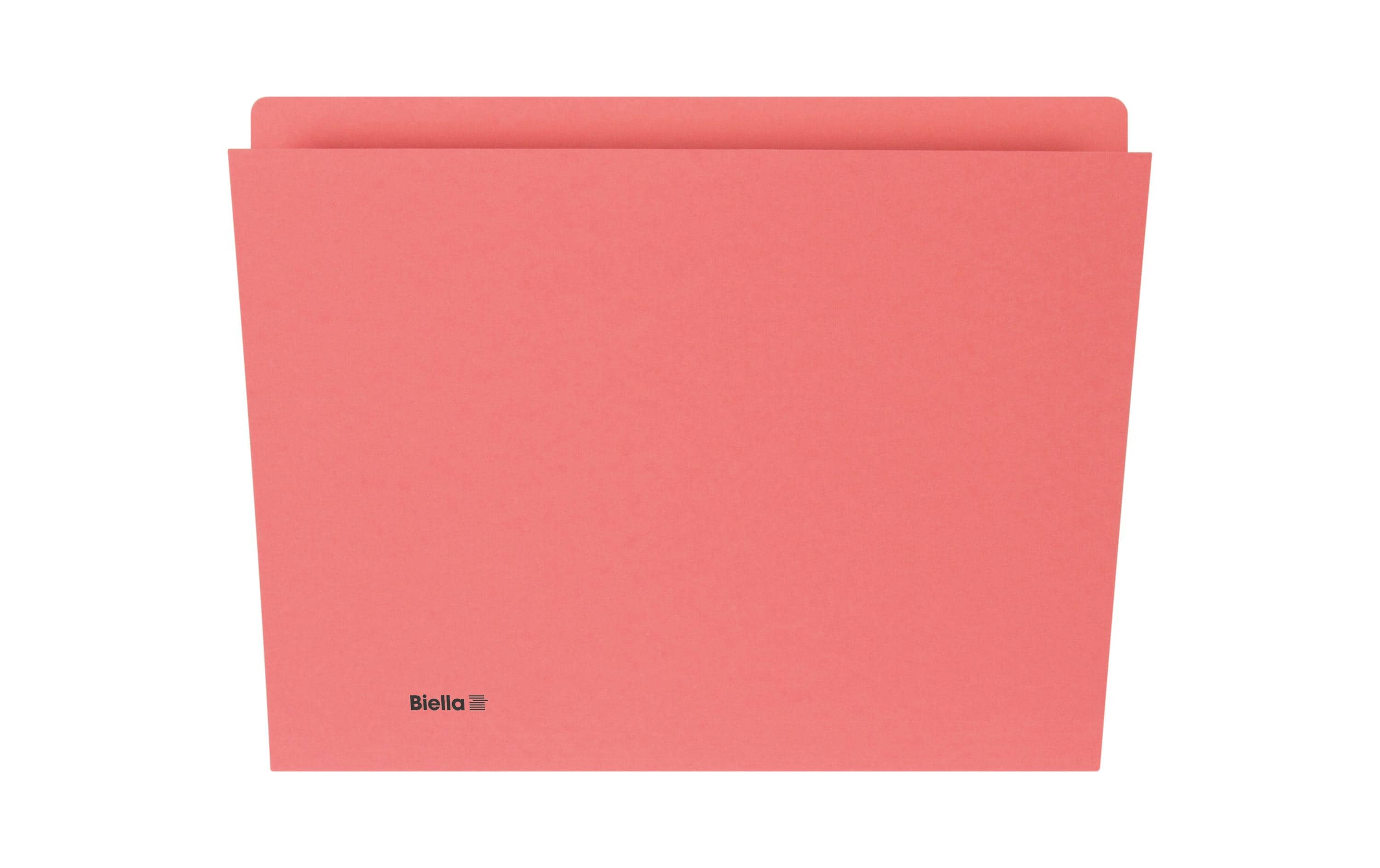 Biella Vertikalmappen mit 5 Rillen 320 g/m², rot, 100 Stk