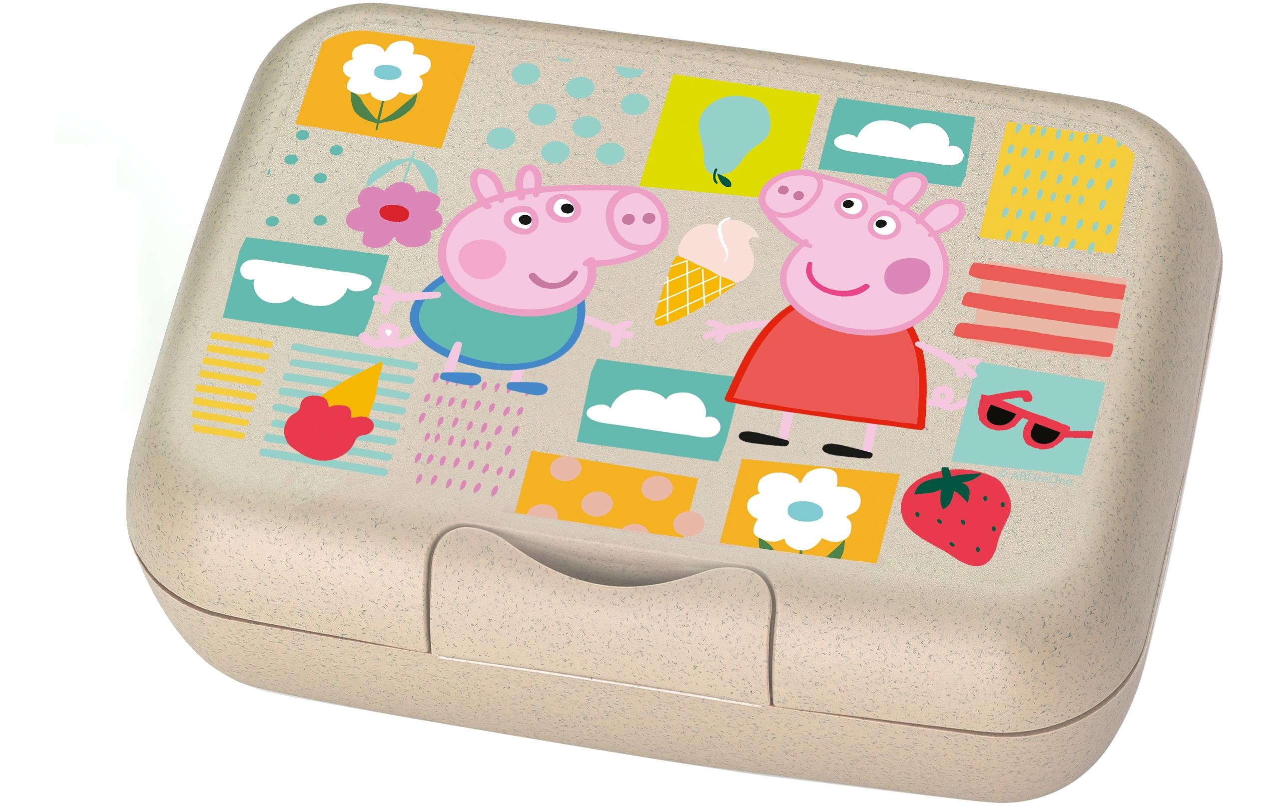 Koziol Lunchbox CANDY L weiss 19x13.5x6.5cm, Peppa Pig, Organic
