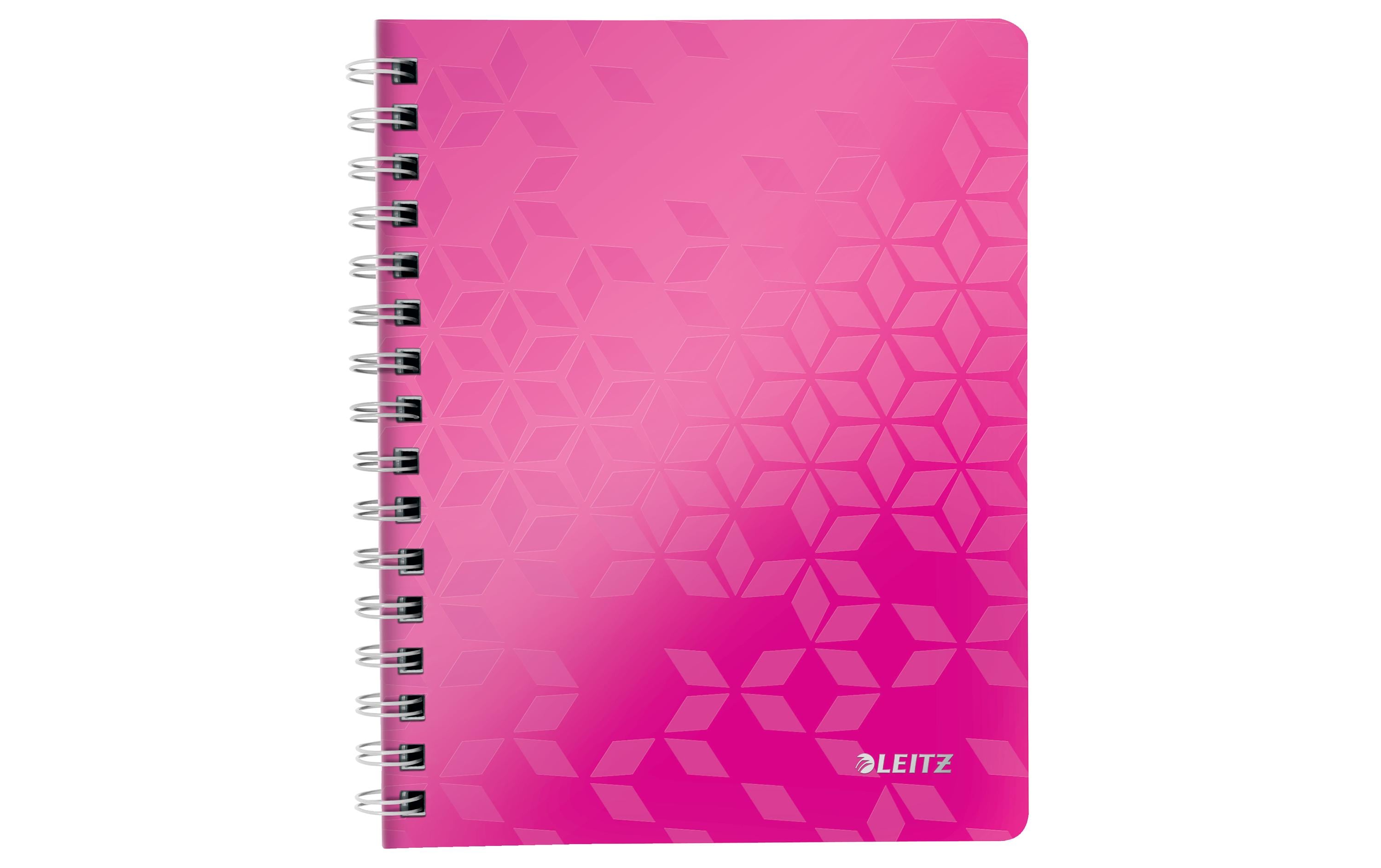 Leitz Collegeblock WOW A5 A5, pink metallic, kariert