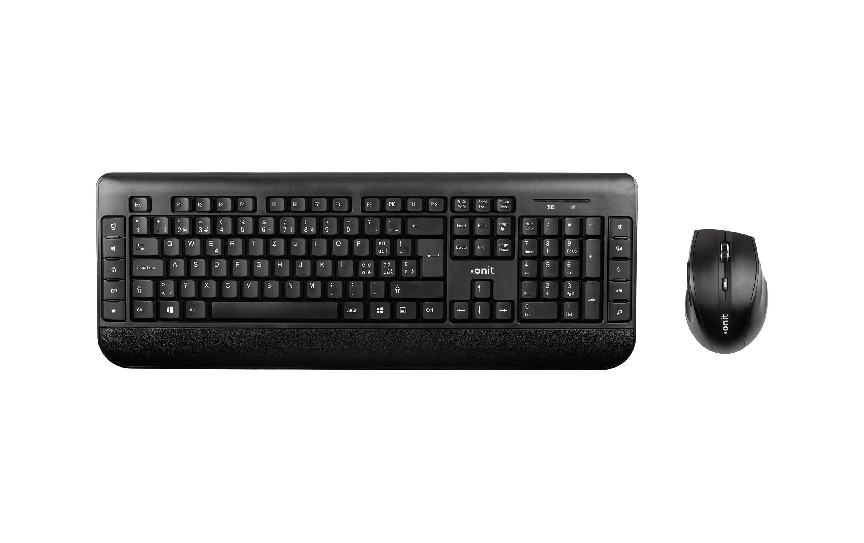 onit Tastatur Maus Set wireless CH-Layout, USB Dongle
