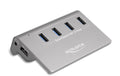 Delock externer USB 3.2 Hub 4 Ports, Typ-A 10 Gbps, Metallgehäuse