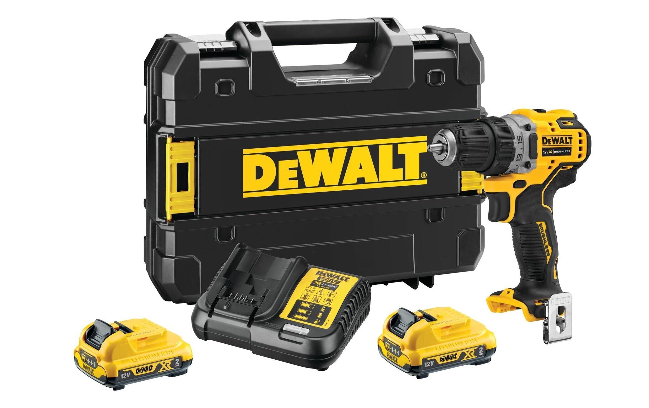 DeWalt Akku-Bohrschrauber 12 V DCD701D2-QW 2 x 2.0 Ah