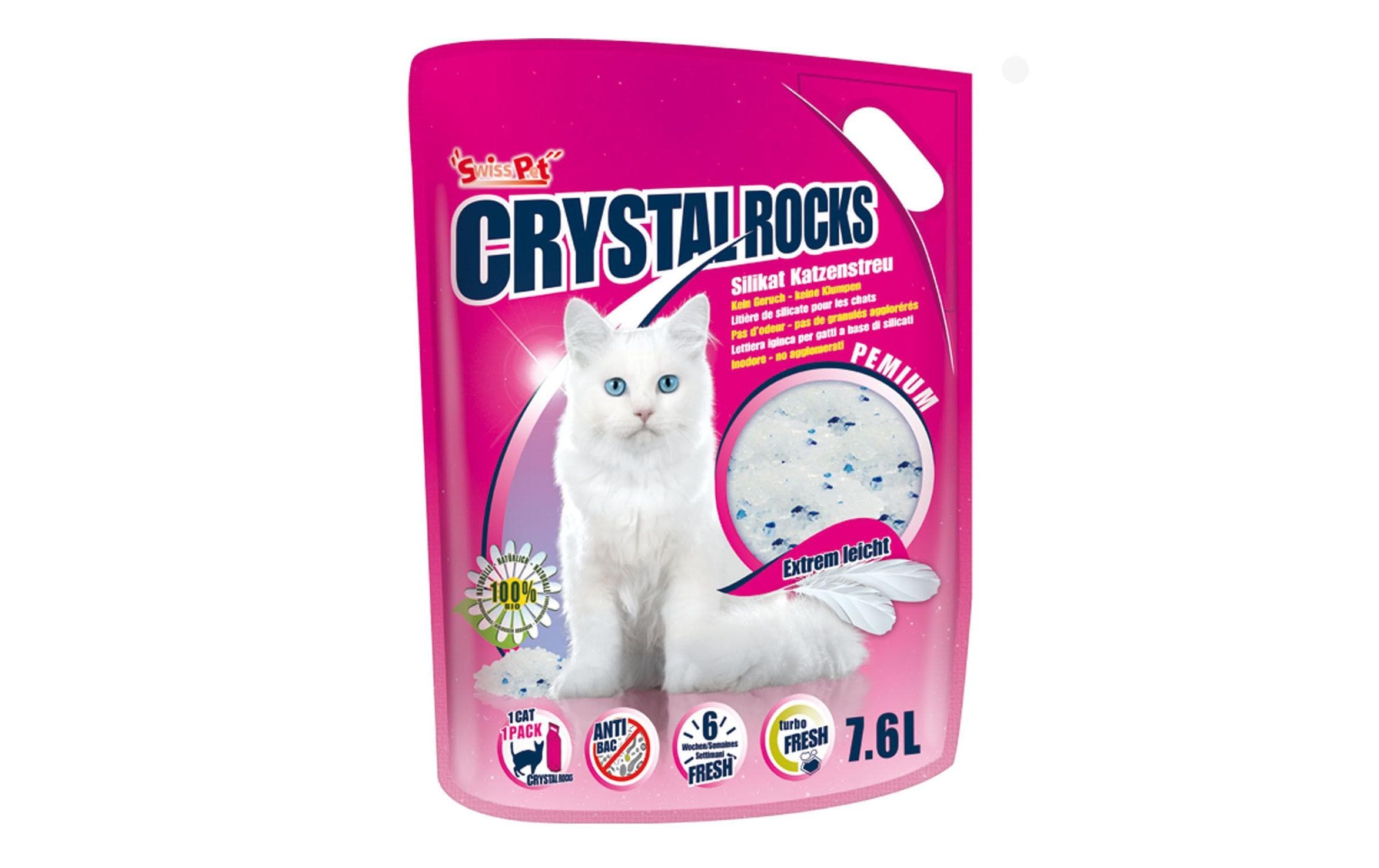 Crystal Rocks Katzenstreu 7.6L nicht klumpend