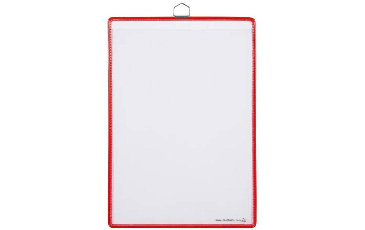 Tarifold Sichttafel zum Aufhängen rot, 5 Stk