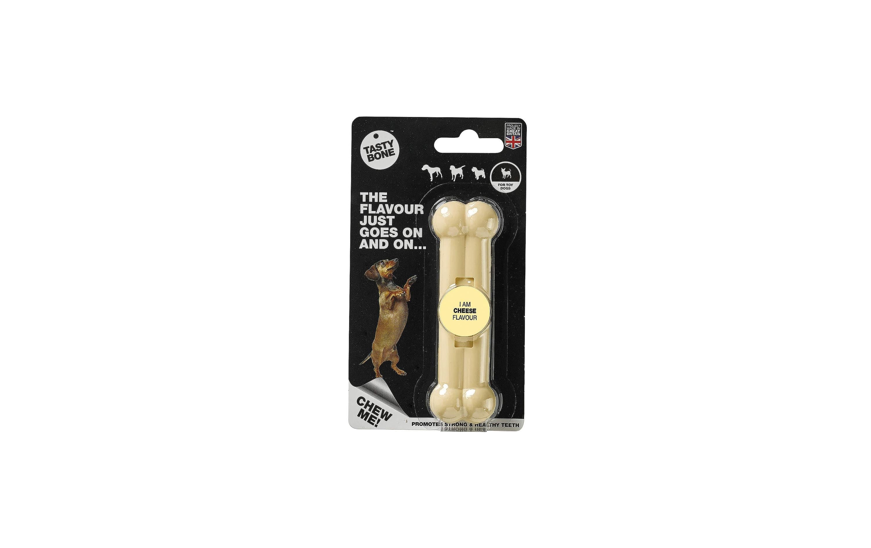Tasty Bone Spielzeugknochen 11 cm, Käse