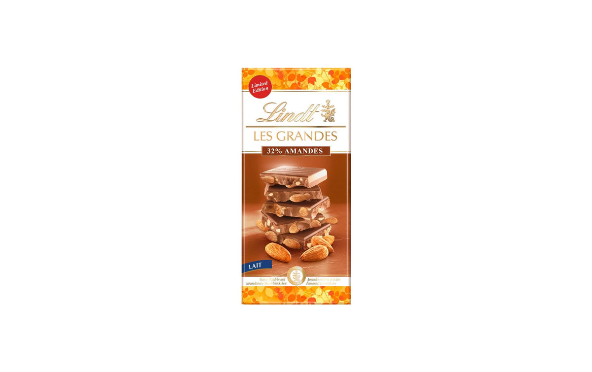 LES GRANDES Tafelschokolade Milch Mandel 150g
