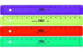 M+R Flachlineal farbig Skala 16 cm