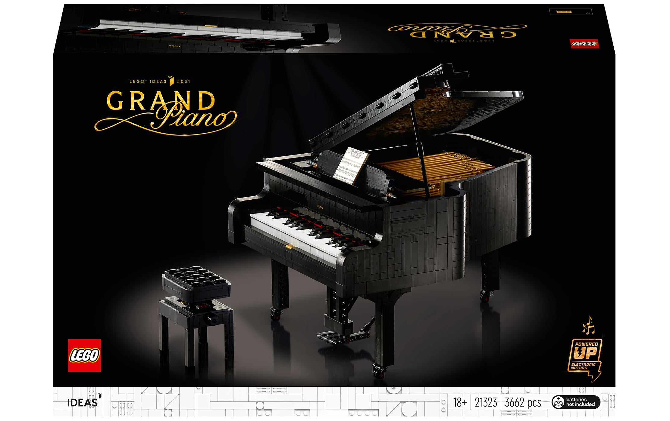 LEGO Ideas Grand Piano Alter: 18+ Teile: 3662