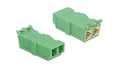Delock LWL Kupplung mit Laserschutzklappe LC Duplex Buchse-LC Duplex Buchse 4 Stück