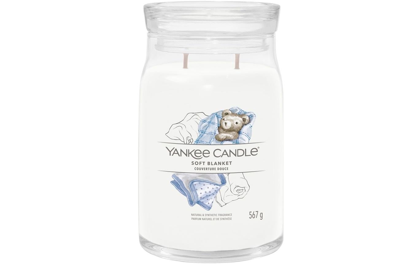 Yankee Candle Soft Blanket Signature Large Jar, Brenndauer ca. 60-90 h