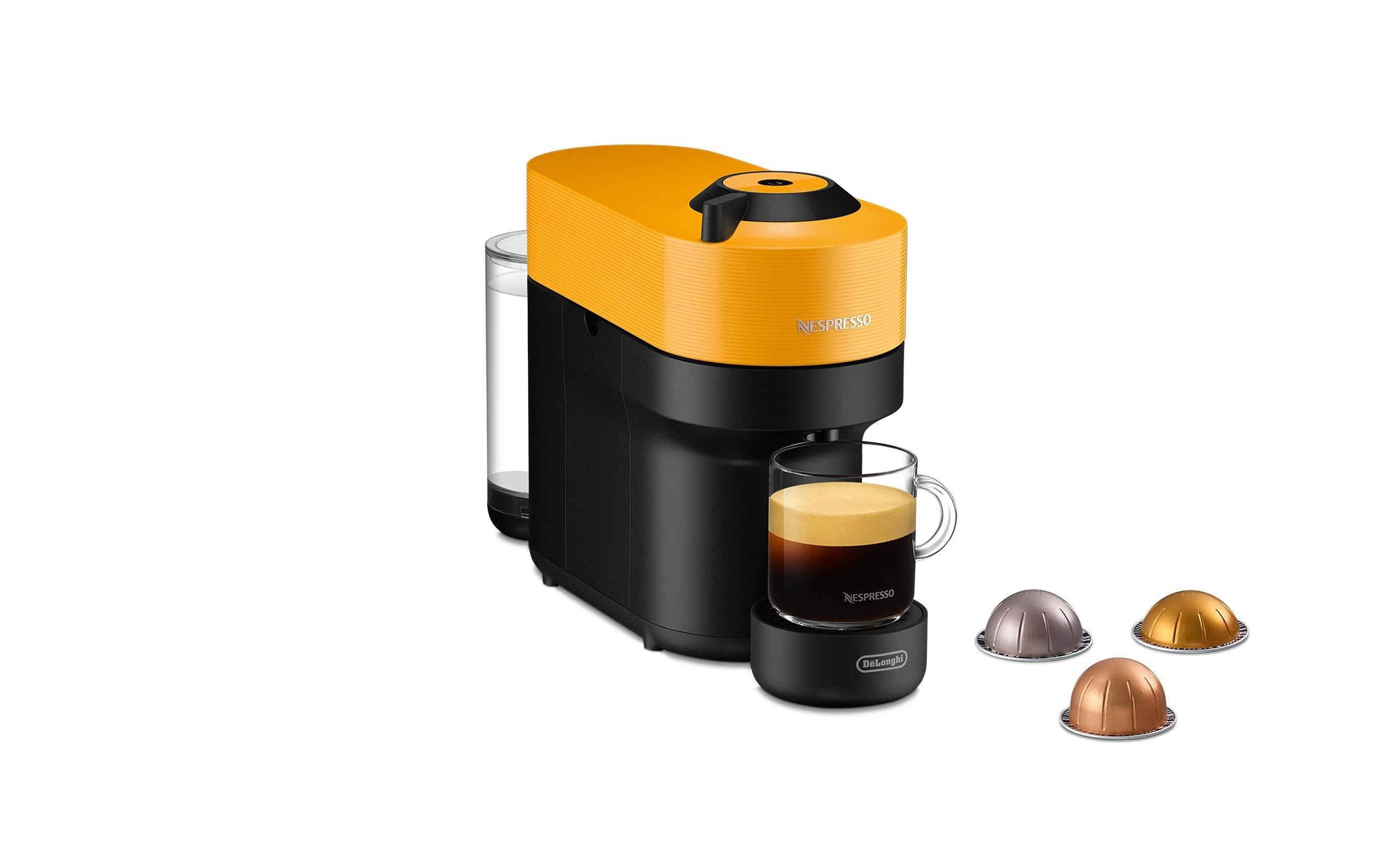 De'Longhi Nespressomaschine Vertuo Pop A+, gelb, ENV90.Y