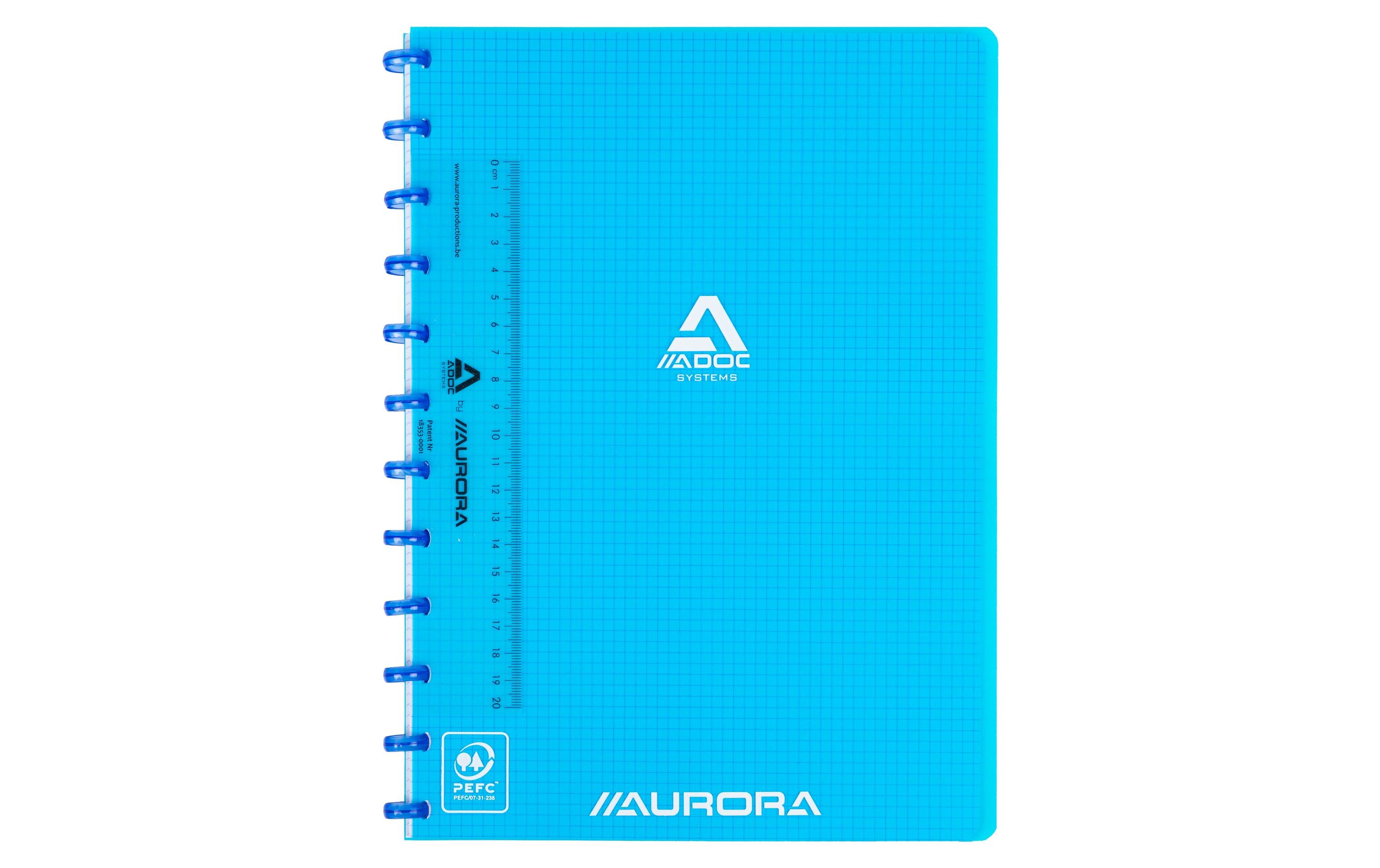 Adoc Ringheft Pap-Ex Colorline A4, blau