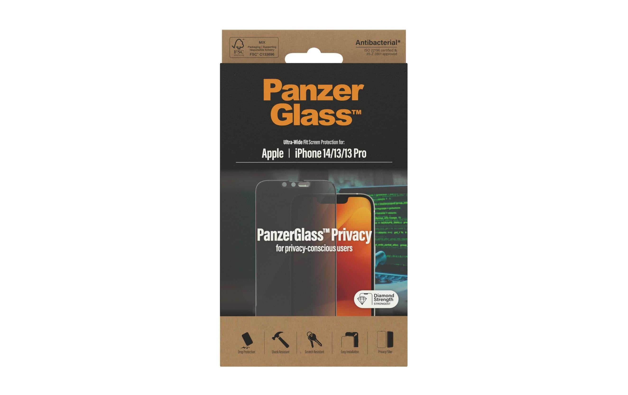 PanzerGlass Privacy, UWF iPhone 13/13 Pro/14