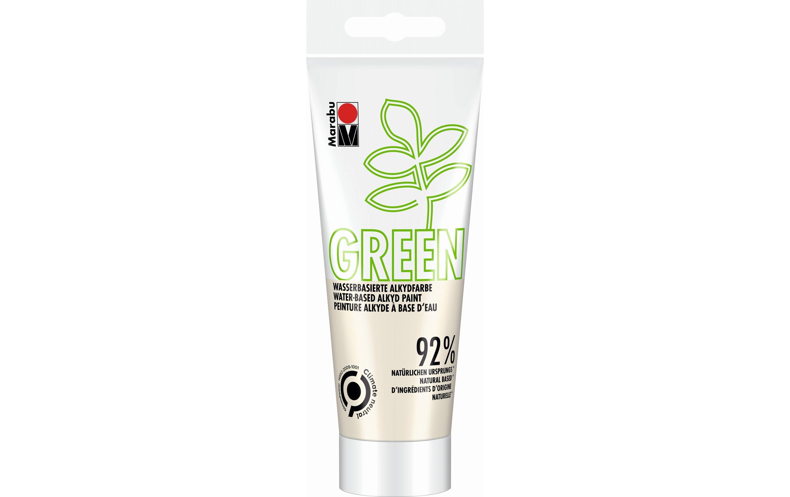 Marabu Alkydfarbe Green 100 ml Cremeweiss