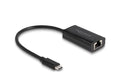 Delock USB Typ-C Adapter zu Gigabit LAN mit Power Delivery 100 W, 5Gbps, schwarz