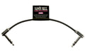 Ernie Ball 6408 Patchkabel Stereo Stereo, flach, gew./gew., schwarz, 15 cm