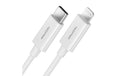 DeleyCON Lightning-USB Kabel 0.15m, Weiss USB-Ladekabel, MFI zertifiziert