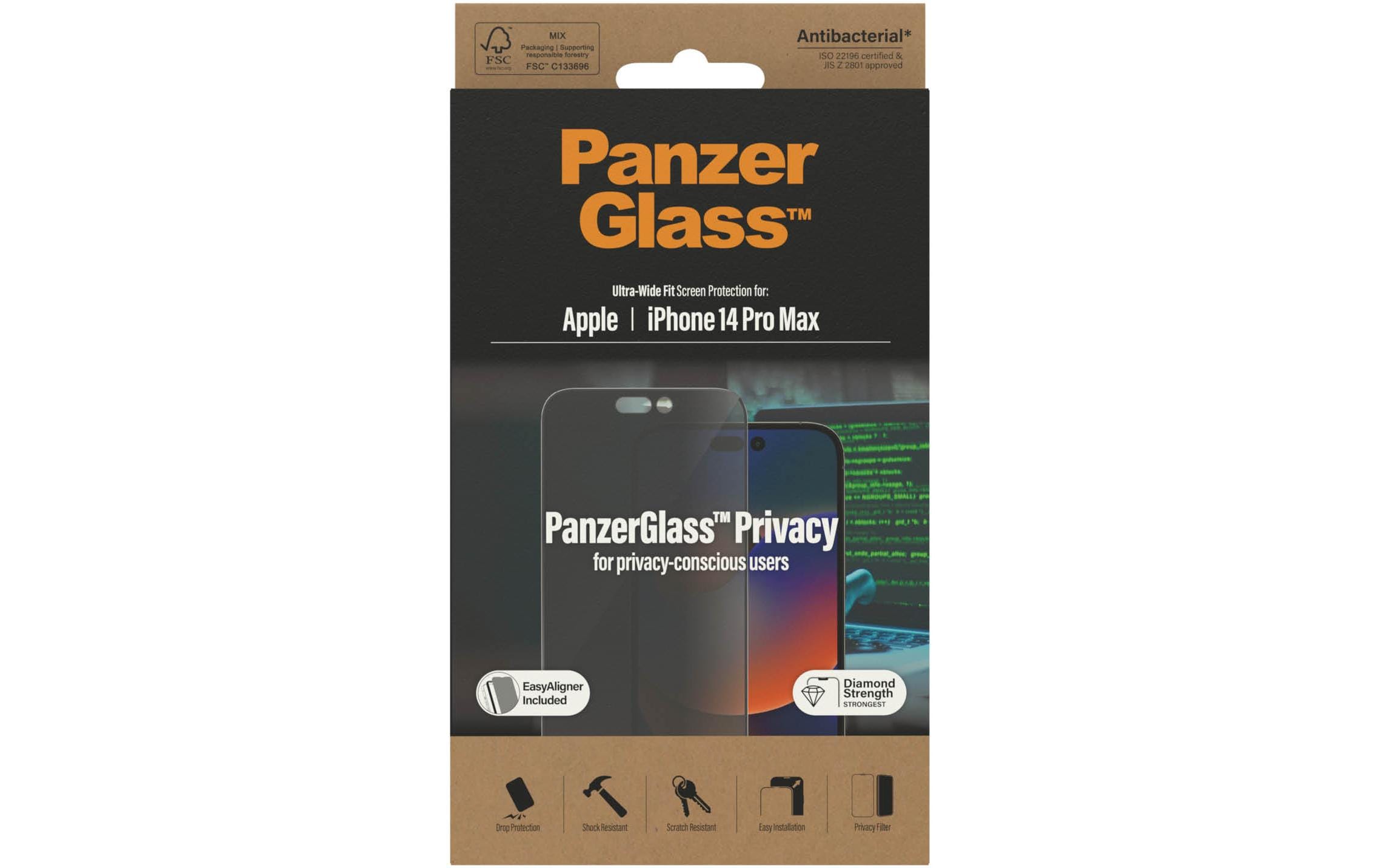 PanzerGlass Privacy, UWF, EA iPhone 14 Pro Max