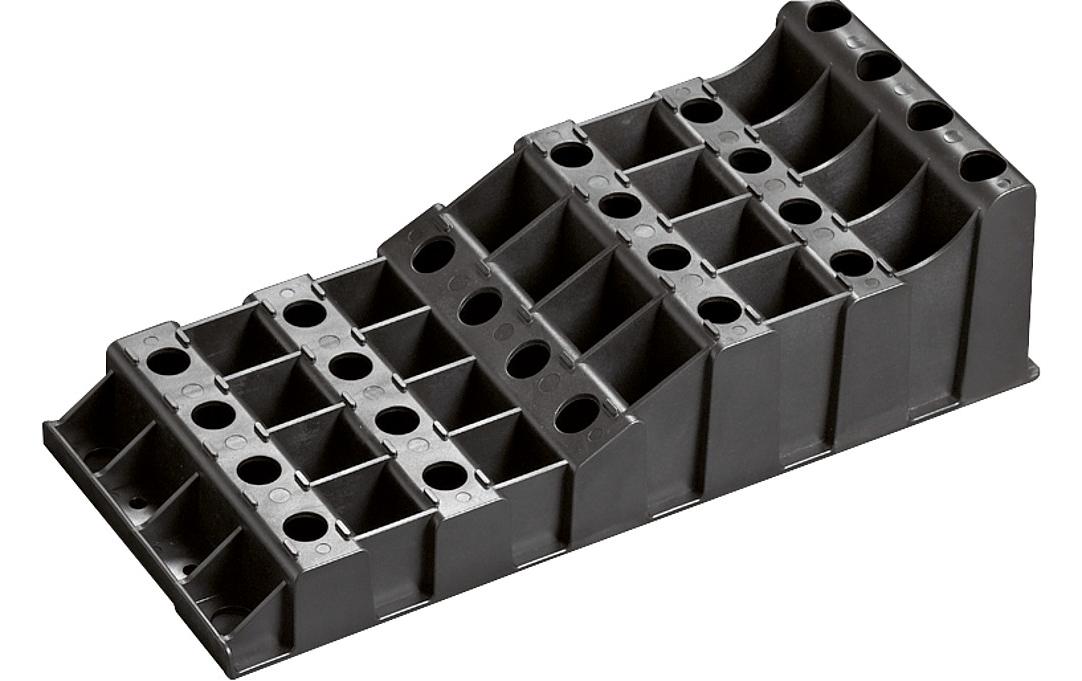 froli Auffahrkeil Stufenkeil XL 2 Stk. 2 Stück, schwarz
