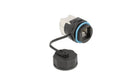 Delock Kabelverbinder RJ45 Buchse, blau zu Cat.6A LSA, wasserfeste Verschlusskappe
