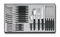 Victorinox Swiss Modern Besteck-Set 24-teilig, schwarz, PP Copolymere, Tafel