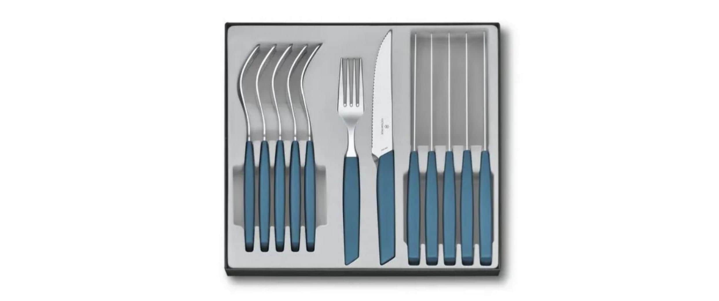 Victorinox Swiss Modern Besteck-Set 12-teilig, blau, PP Copolymere, Steak