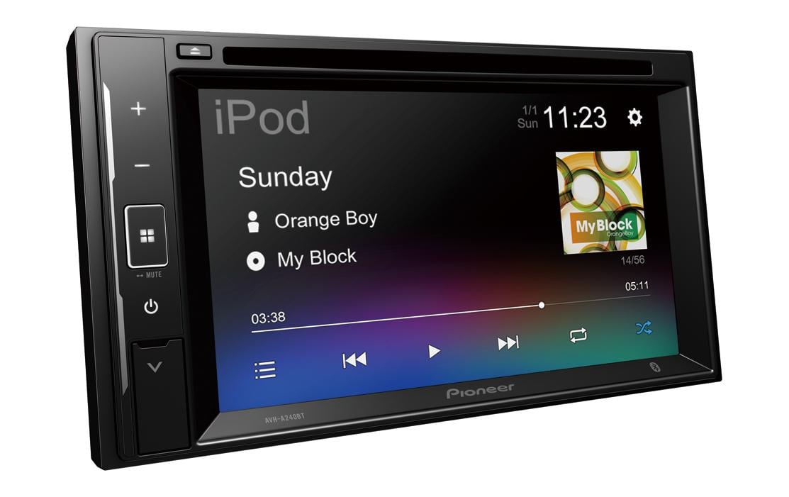 Pioneer 2DIN-Mediacenter mit DVD 6,2" Touchpanel, UKW/MW, Bluetooth