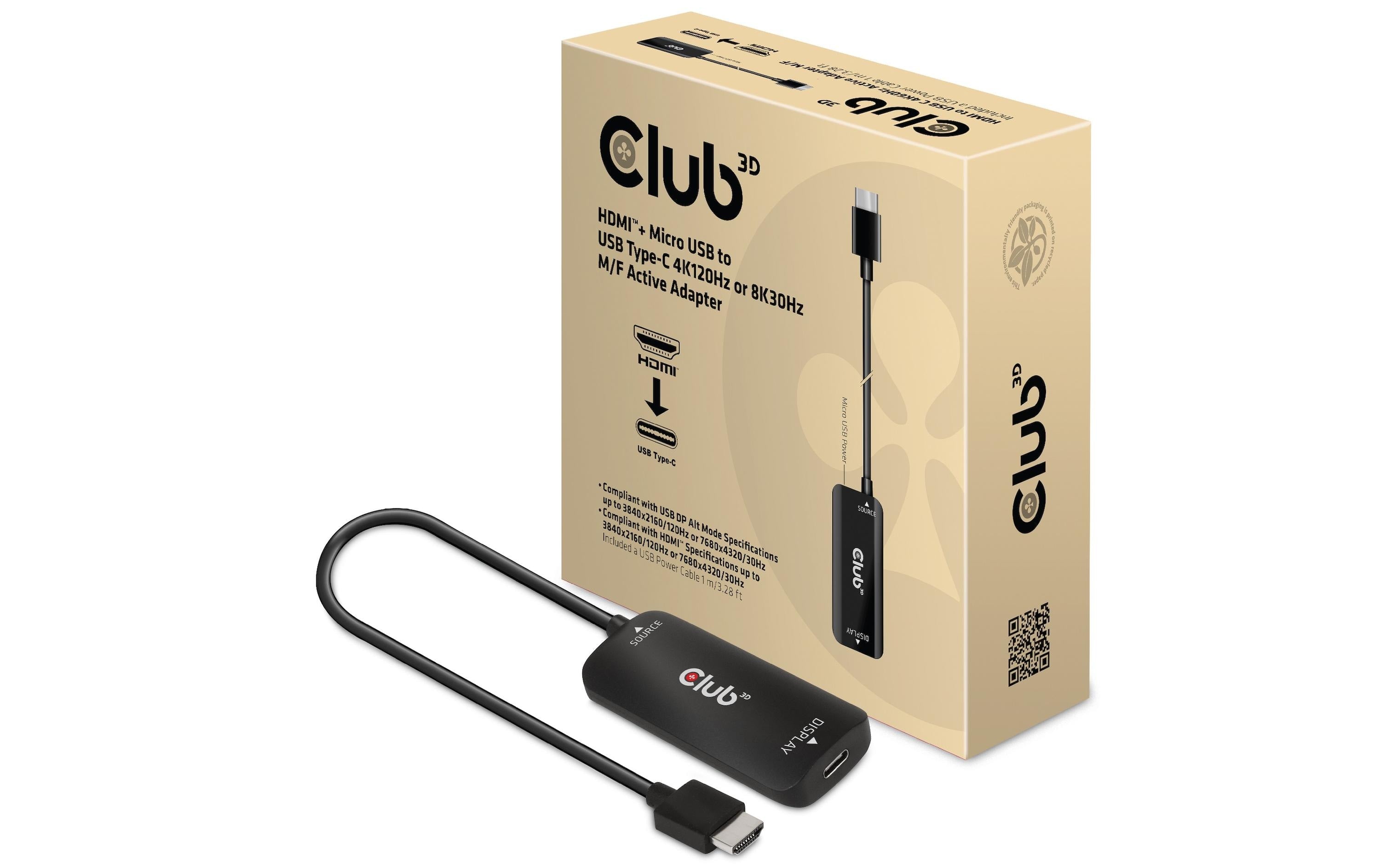 Club 3D, Adapter HDMI+Mikro-USB USB Type-C