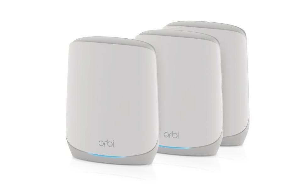 Netgear RBK763S WLAN 6 Triband Router Set Tri-Band Mesh System AX5400 3-Set