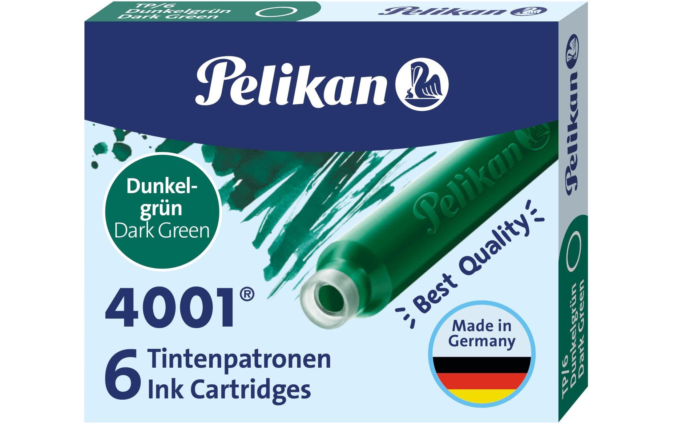 Pelikan Tintenpatrone 4001 6 Stück, grün