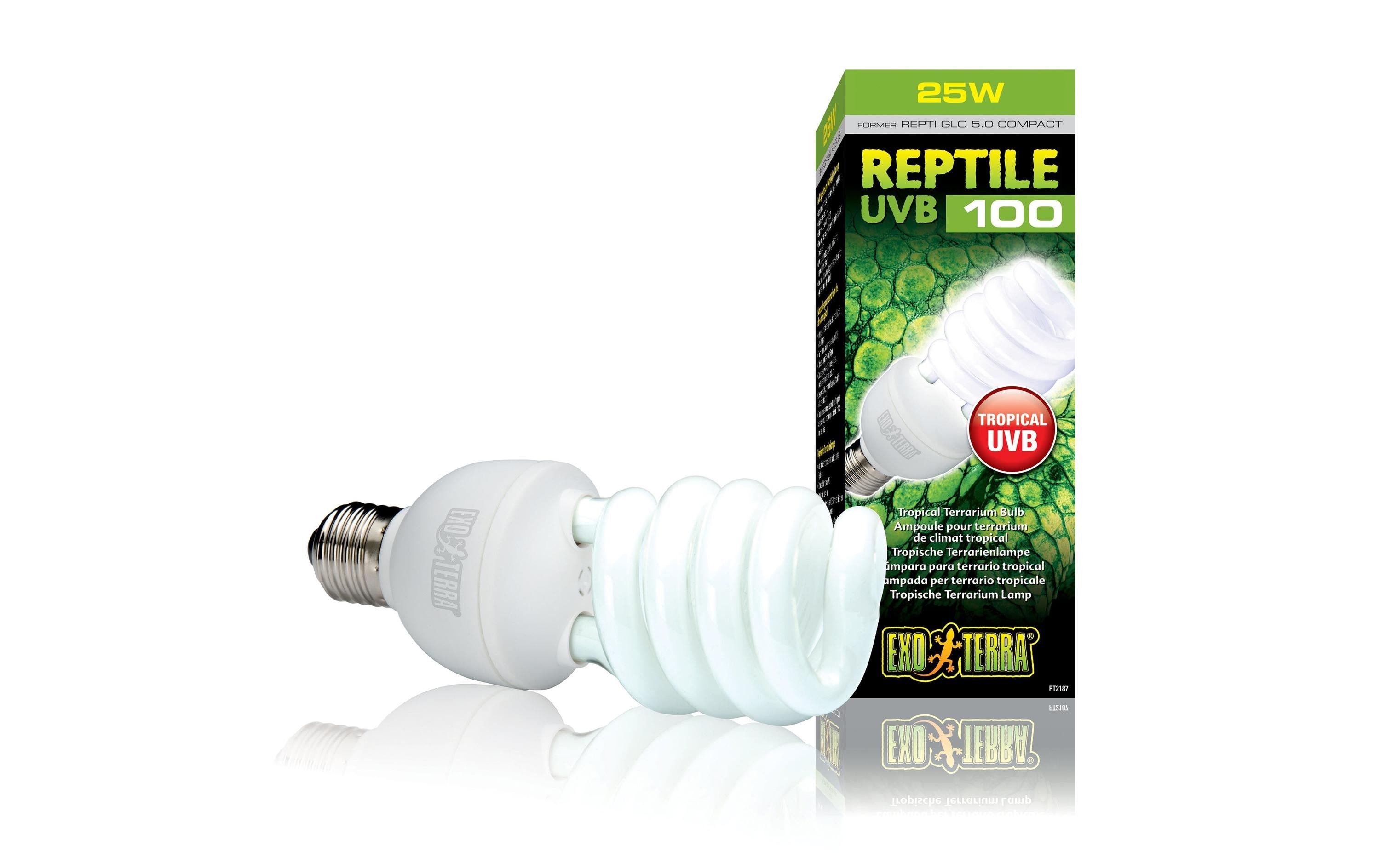 Exo Terra Reptile UVB100 (E27) 25W (19.4cm)
