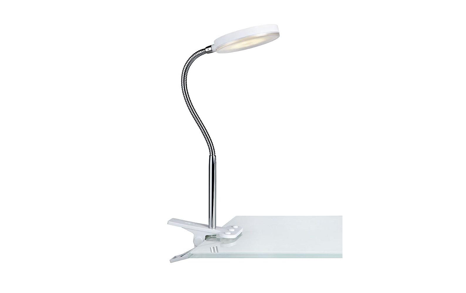 MARKSLOJD FLEX Clip 1L Weiss/Chrom inkl. LED 5W 300lm 3000K, Ein-/Ausschalter