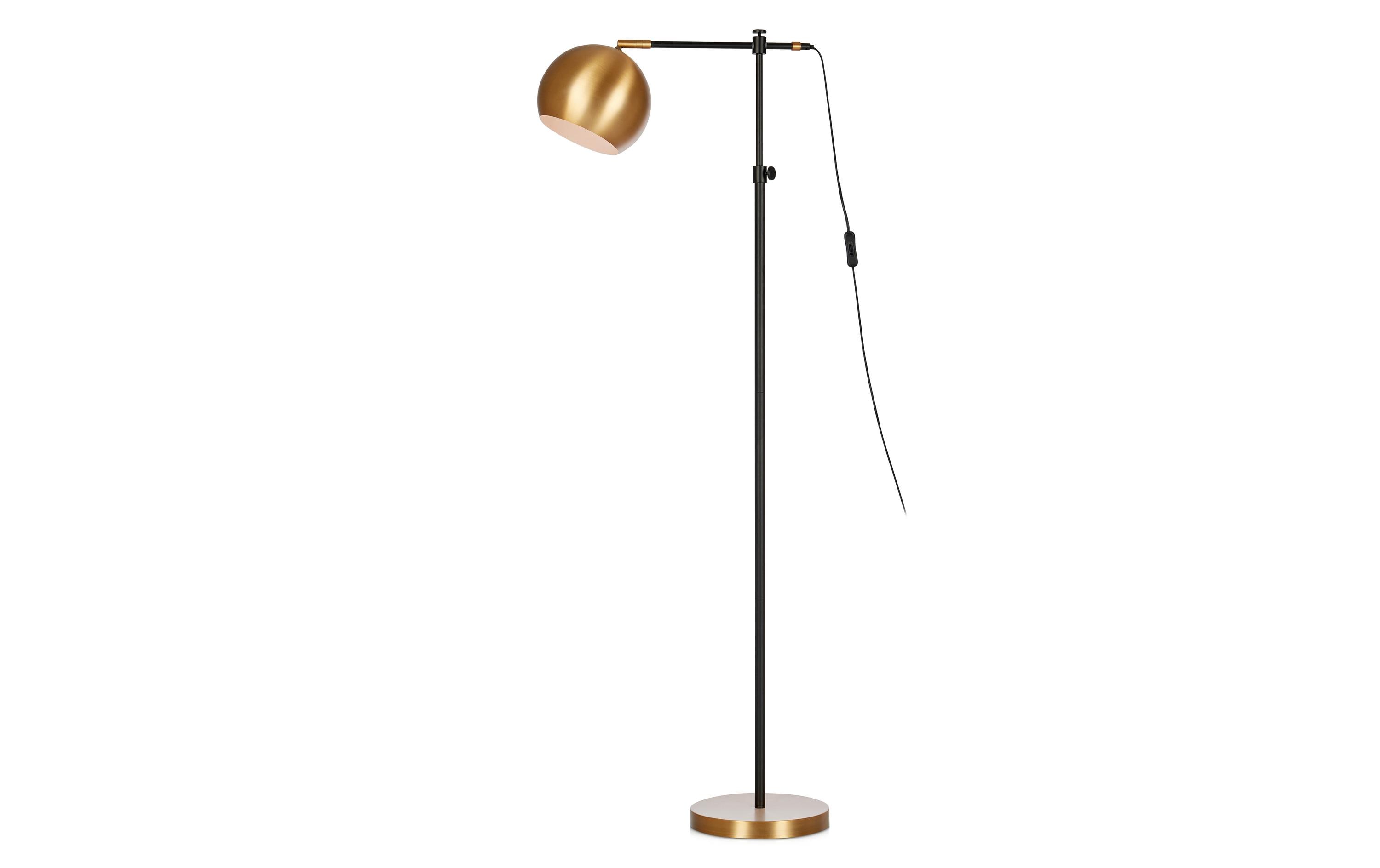 MARKSLOJD CHESTER Stehleuchte Schwarz/Bronz exkl. 1x E27 max. 40W, Ein-/Ausschalter