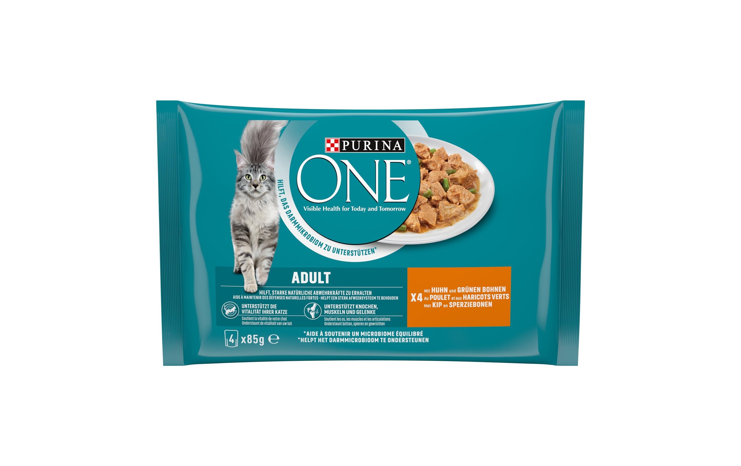 Purina One Nassfutter Adult Huhn 4x85g