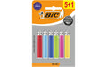 BIC J25 Mini Reibradfeuerzeuge assortiert - 5+1 Pack