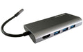 LC Power LC-HUB-C-multi-5, USB3/HDMI/PD/SD silber, Type-C PD, je 1x USB3/HDMI/DP/SD