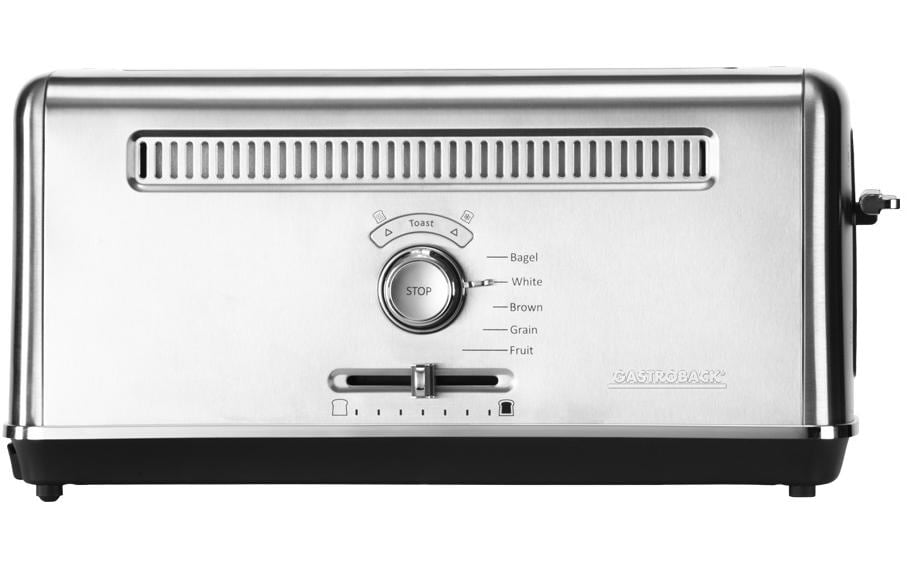 Gastroback Design Toaster Advanced 4S 1100W, 7 Stufe, 4 Funktionen, Krümelfach